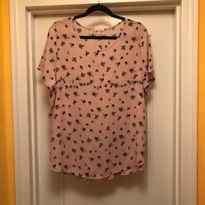 Pink and Grey blouse